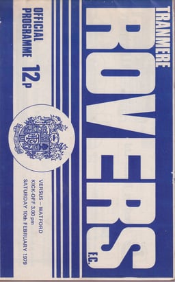 Tranmere Rovers v Watford Match Programme 1979-02-10